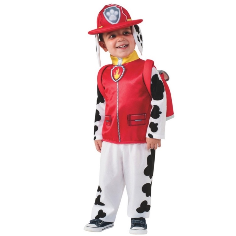 Nickelodeon Red White Black Marshall Pup Patrol Toddler Costume
